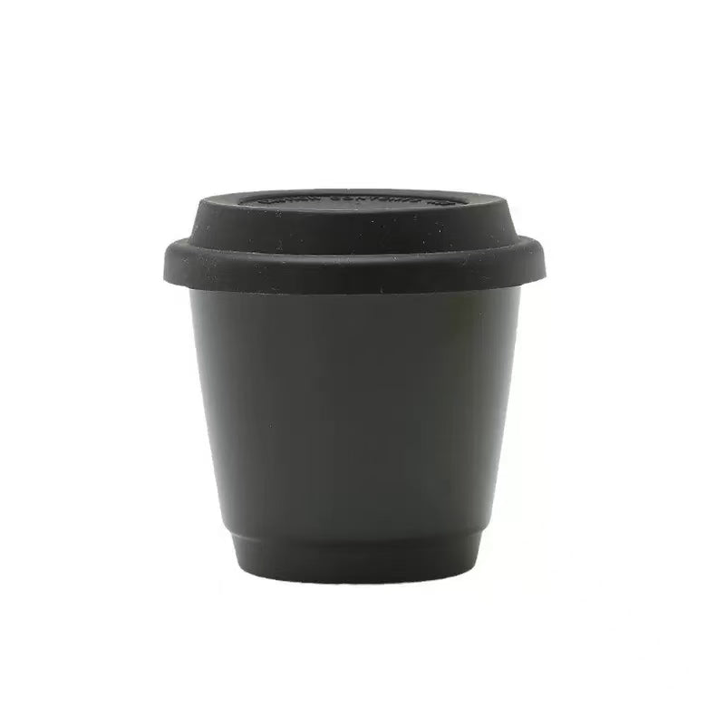 12 PACK - To Go Coffee Cup Candle Vessels EMPTY/BLANK - BLACK