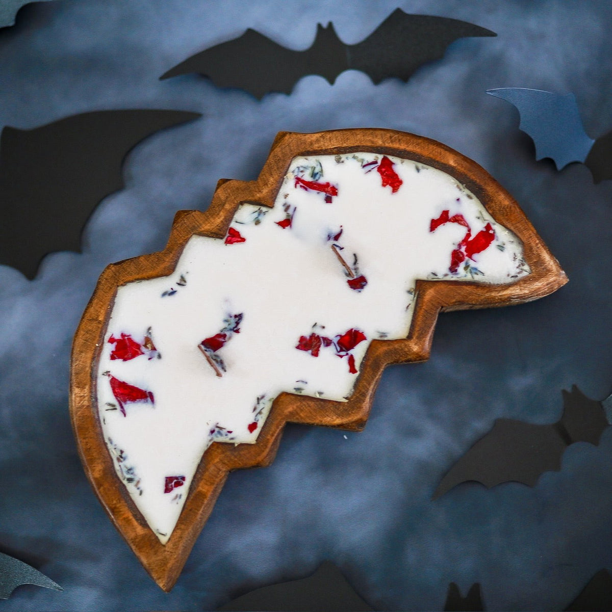 Bat Shaped Dough Bowl Candle