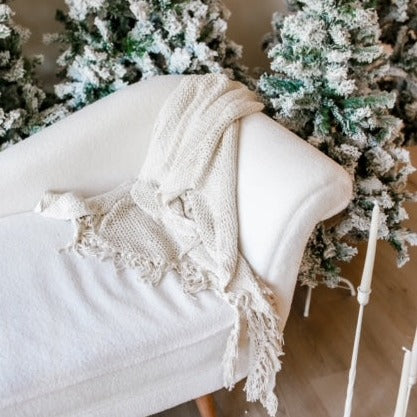 Open Knit Throw