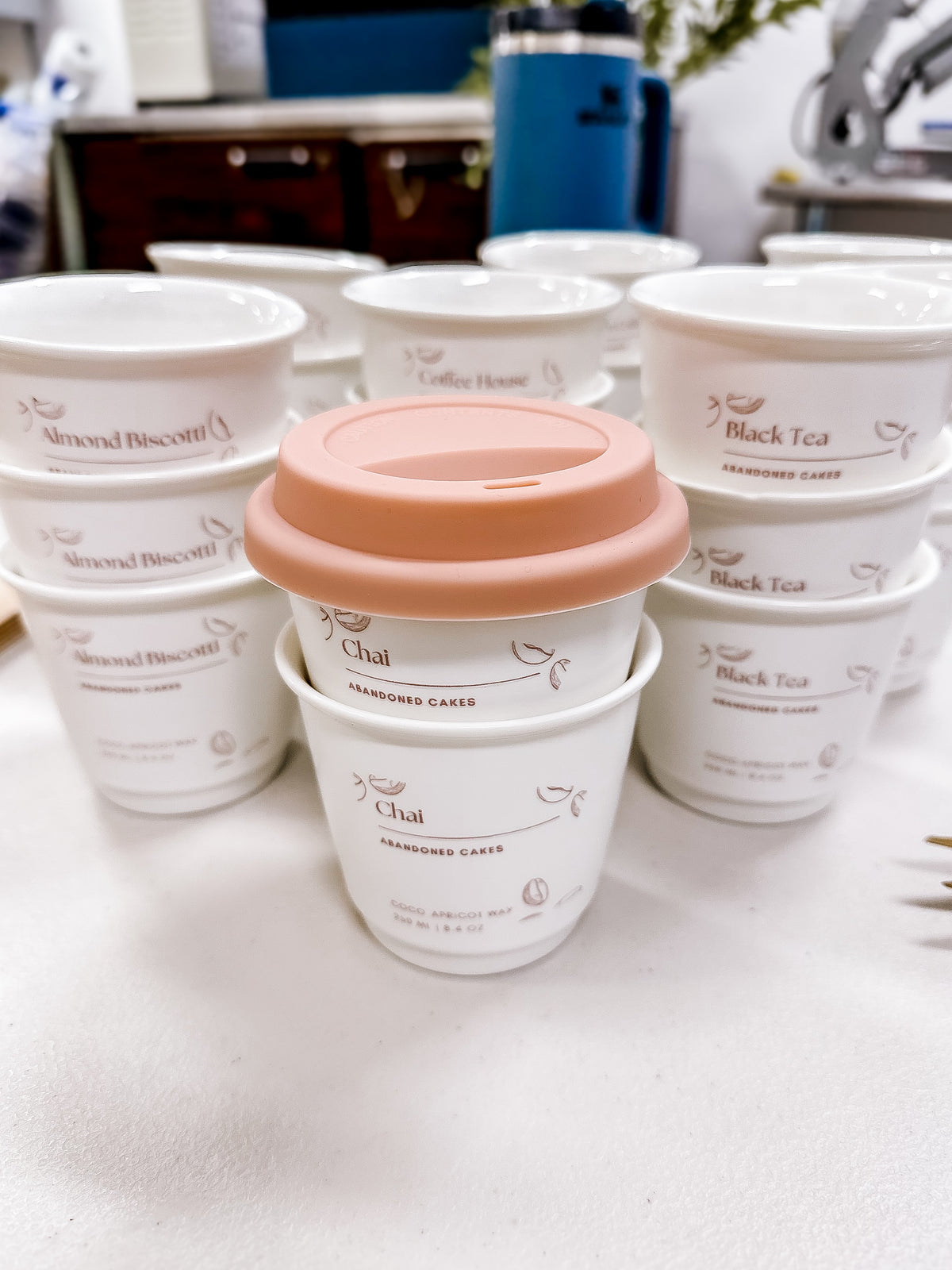12 PACK - To Go Coffee Cup Candle Vessels EMPTY/BLANK