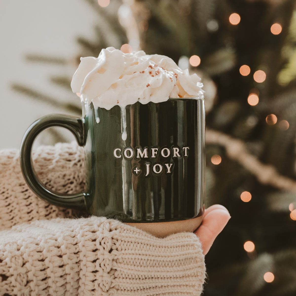 Comfort & Joy Christmas Stoneware Coffee Mug - 14 oz