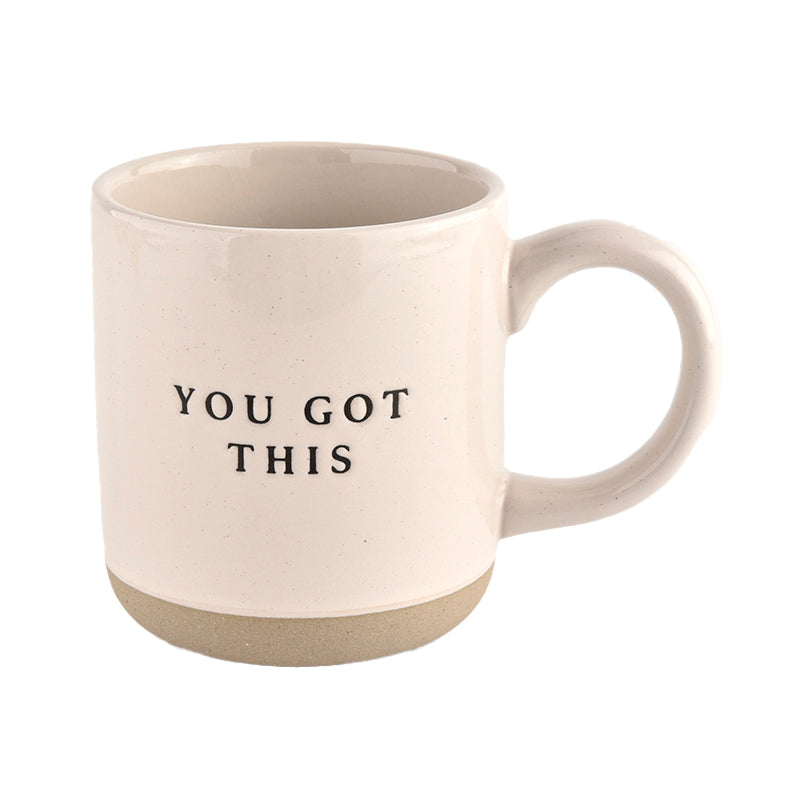 You Got This - Cream Stoneware Coffee Mug - 14 oz